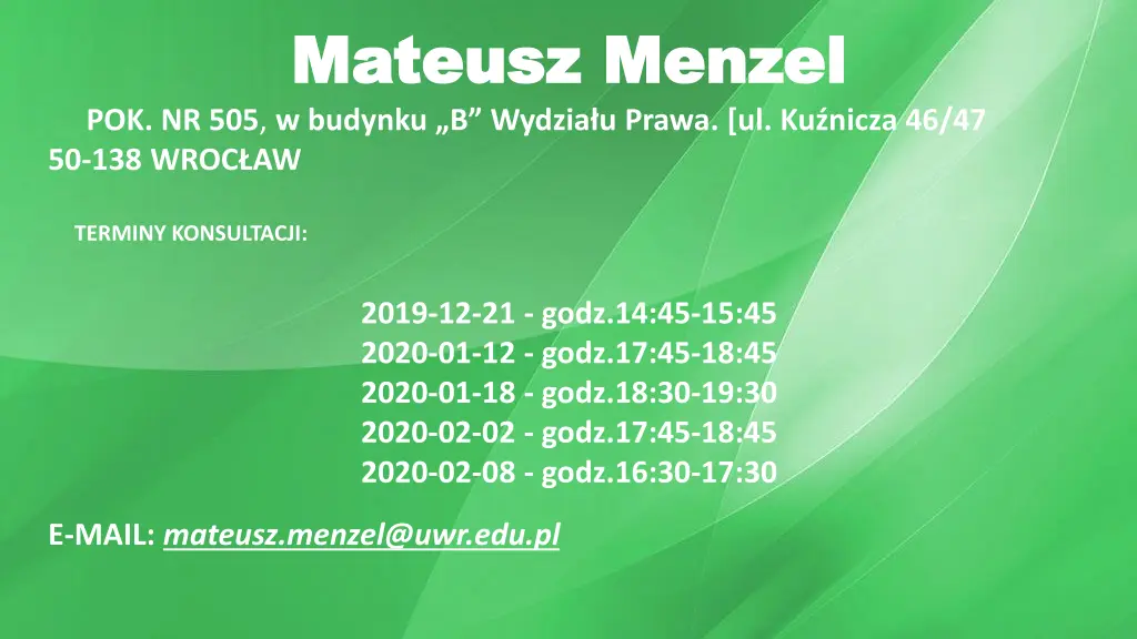 mateusz menzel mateusz menzel