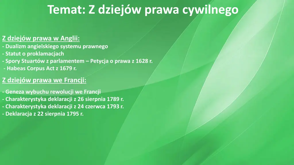 temat z dziej w prawa cywilnego