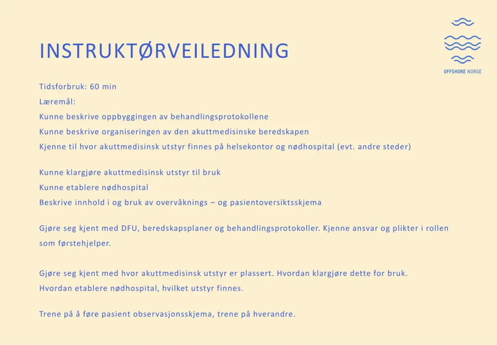 instrukt rveiledning