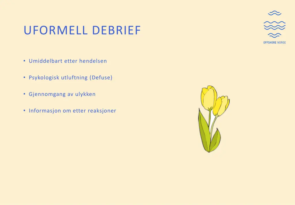 uformell debrief