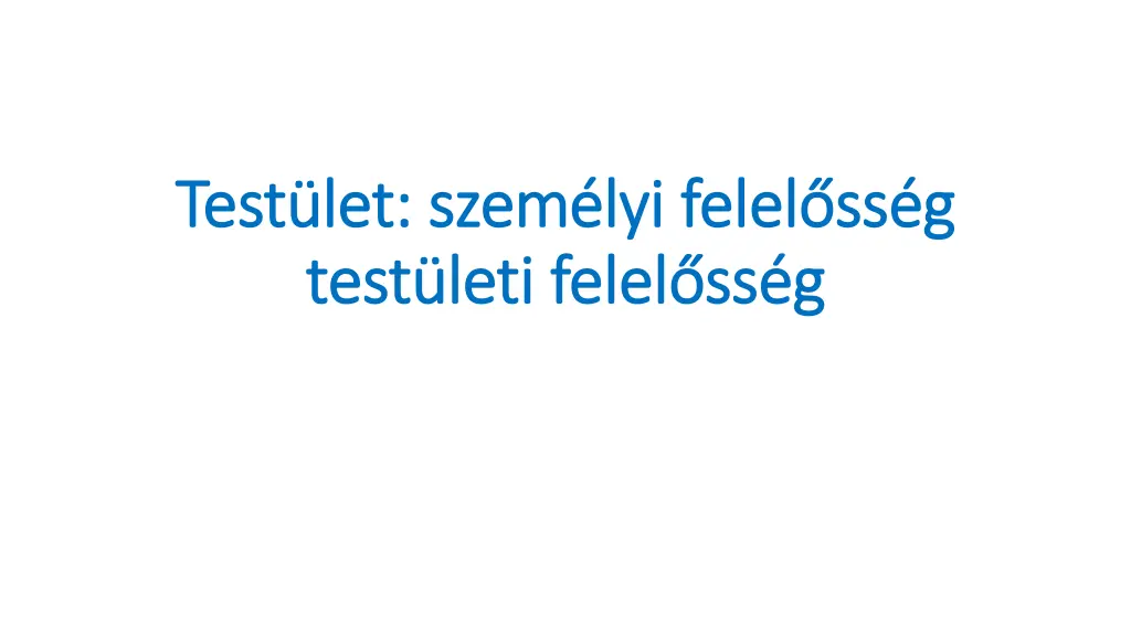 test let szem lyi felel ss g test let szem