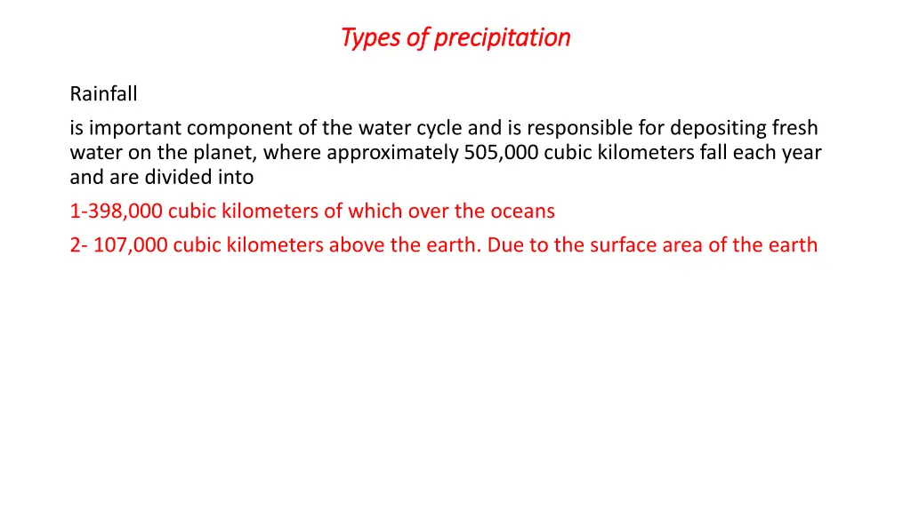 types of precipitation types of precipitation