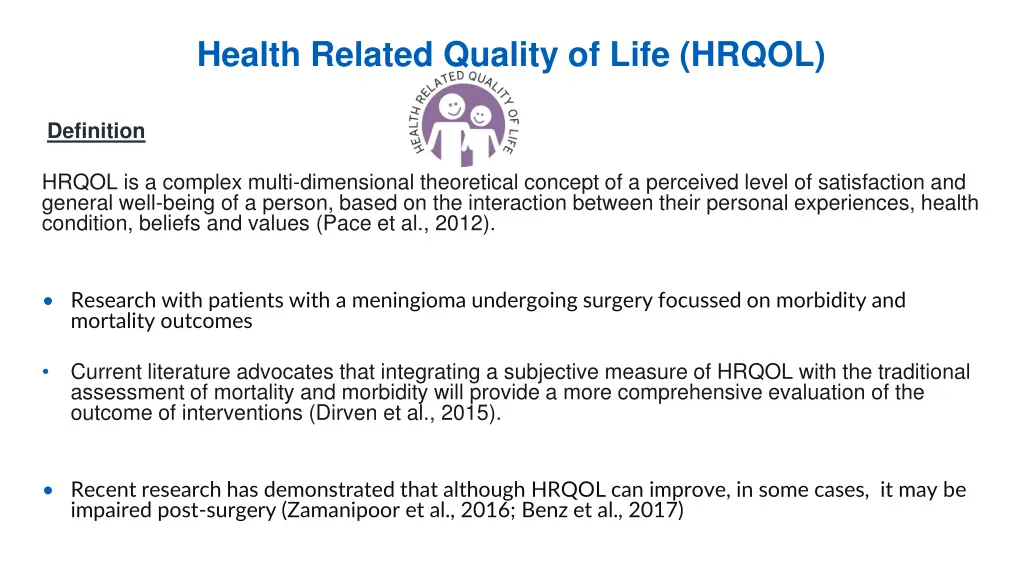 health related quality of life hrqol