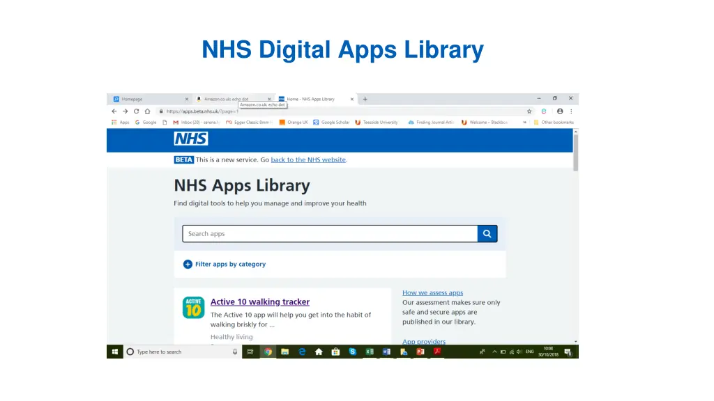 nhs digital apps library