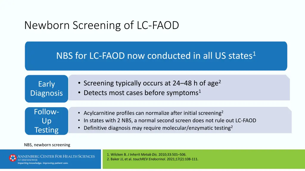 newborn screening of lc faod