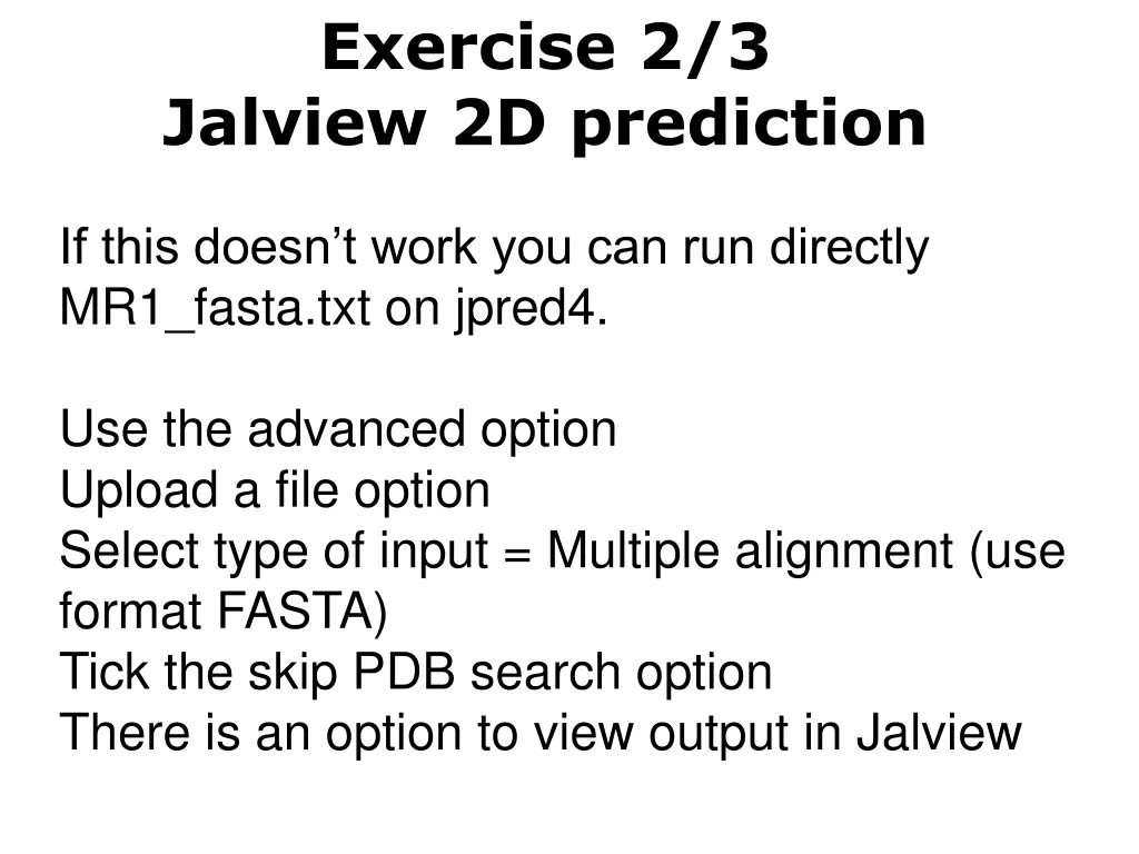 exercise 2 3 jalview 2d prediction 1