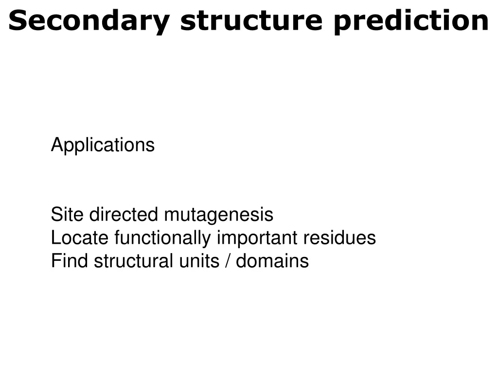 secondary structure prediction 3