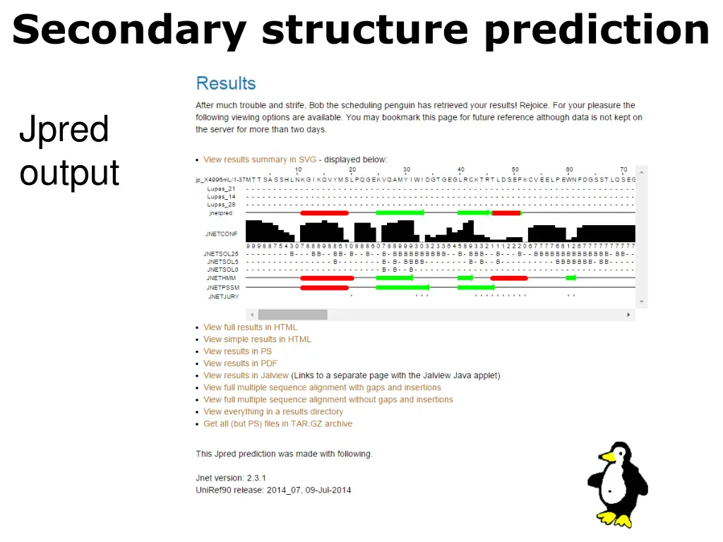 secondary structure prediction 6