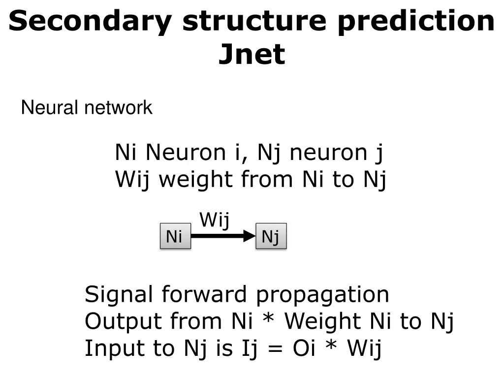 secondary structure prediction jnet 1