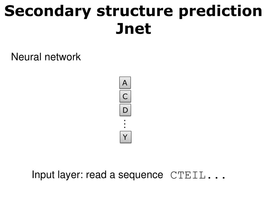 secondary structure prediction jnet 8