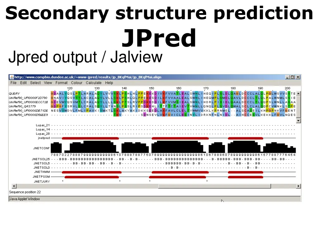 secondary structure prediction jpred 2