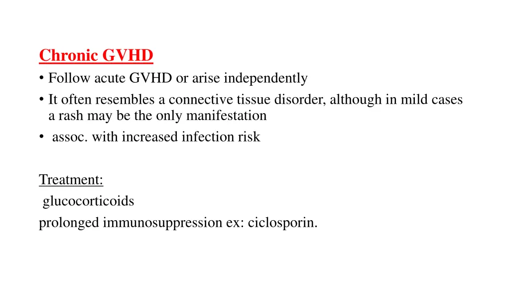 chronic gvhd follow acute gvhd or arise