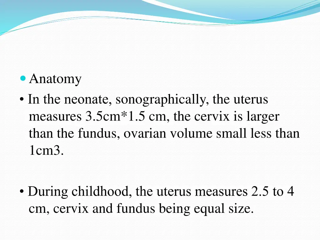 anatomy in the neonate sonographically the uterus