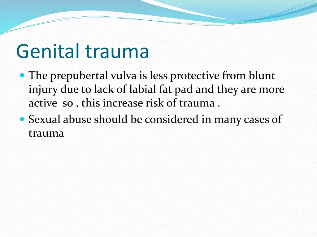 genital trauma