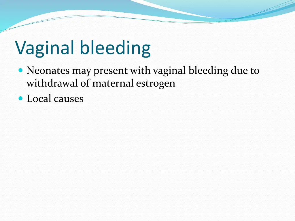 vaginal bleeding