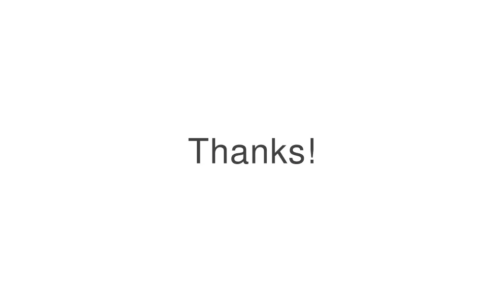 thanks