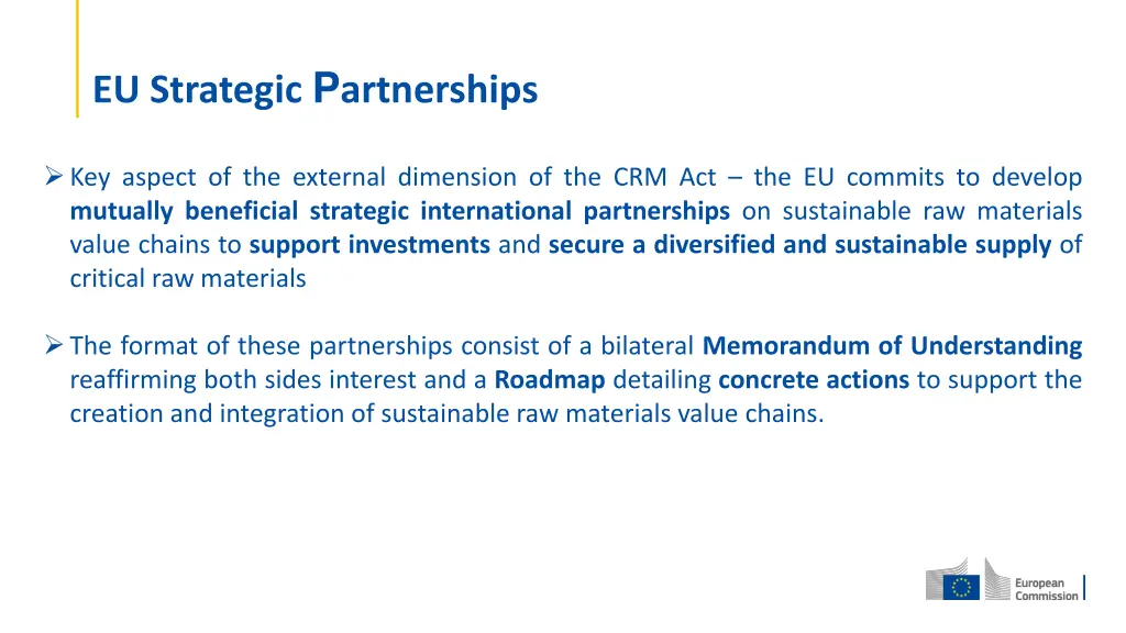 eu strategic p artnerships