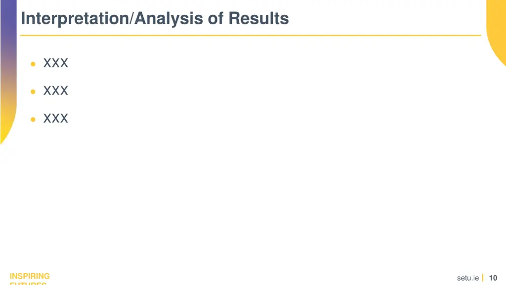 interpretation analysis of results