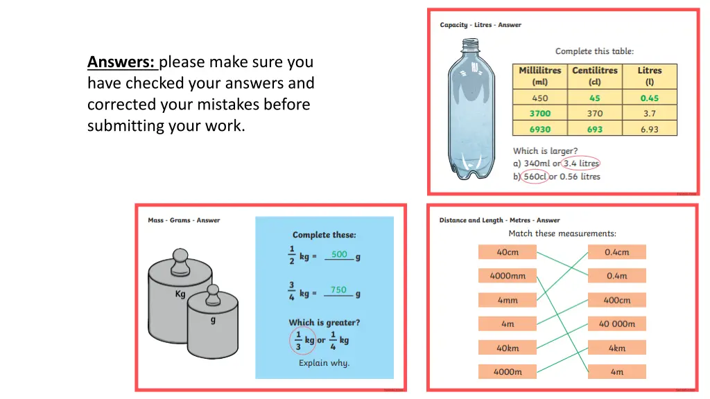 answers please make sure you have checked your