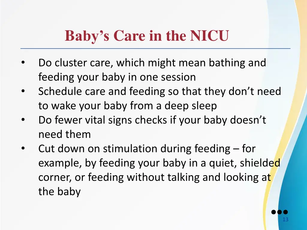 b aby s care in the nicu