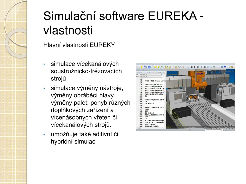 simula n software eureka vlastnosti