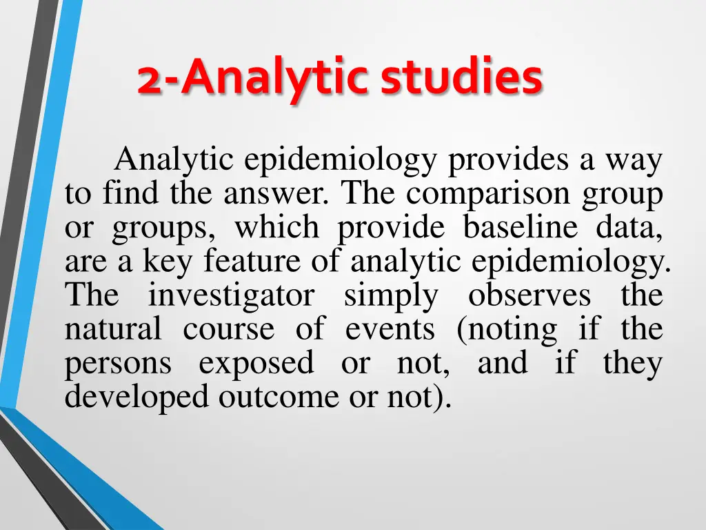2 analytic studies 1