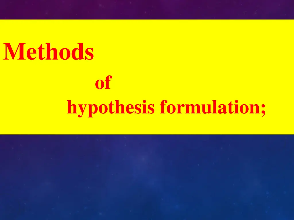 methods