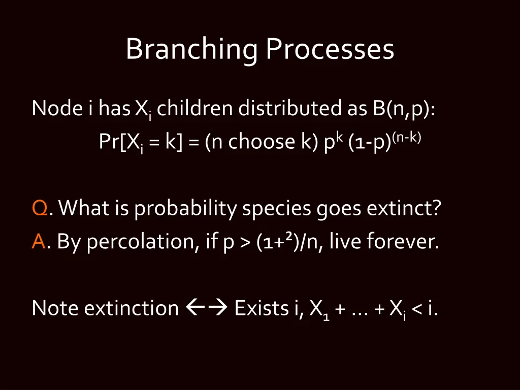 branching processes