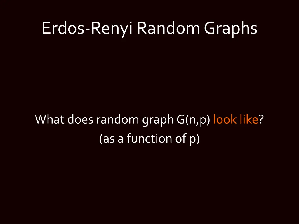 erdos renyi random graphs 1