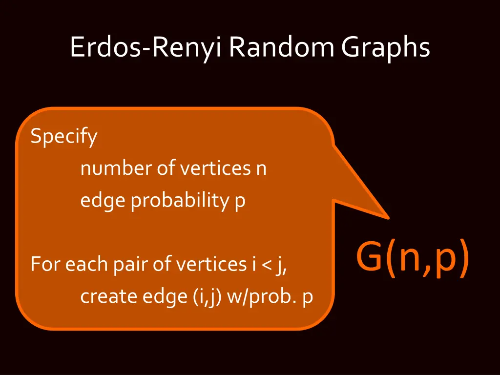 erdos renyi random graphs
