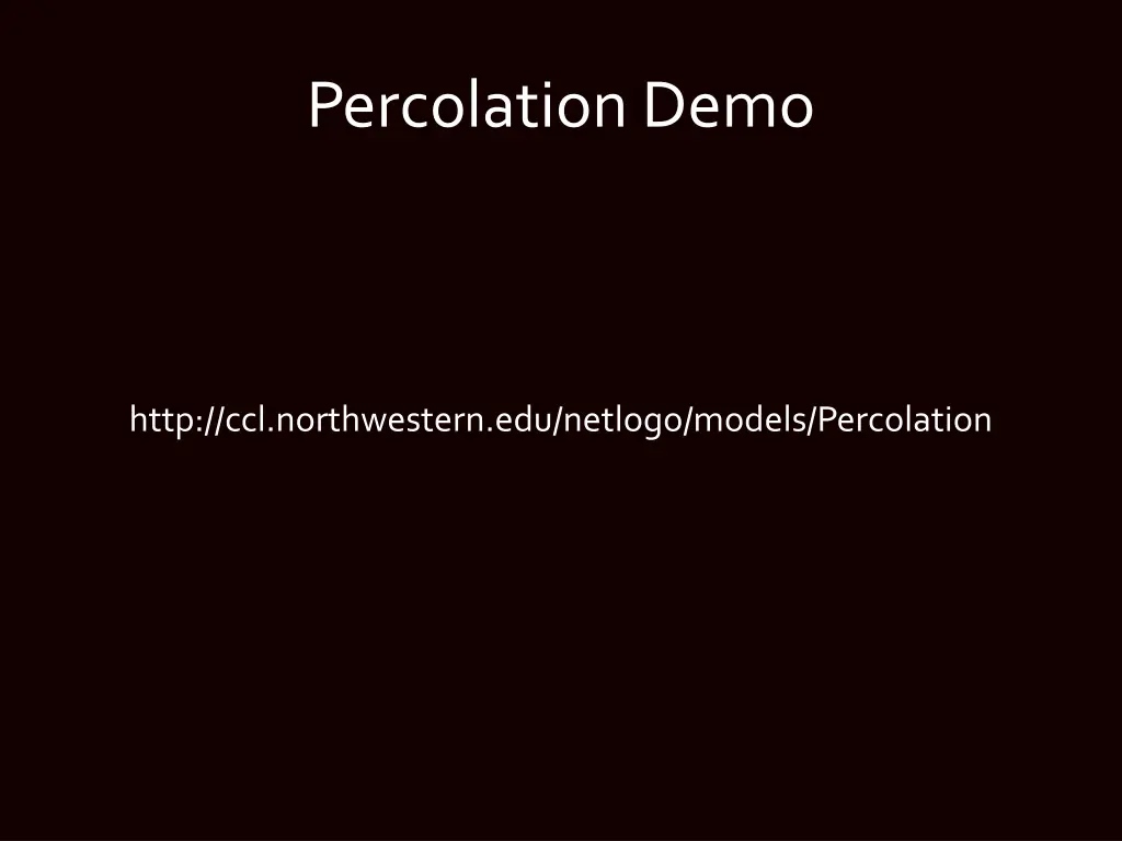 percolation demo