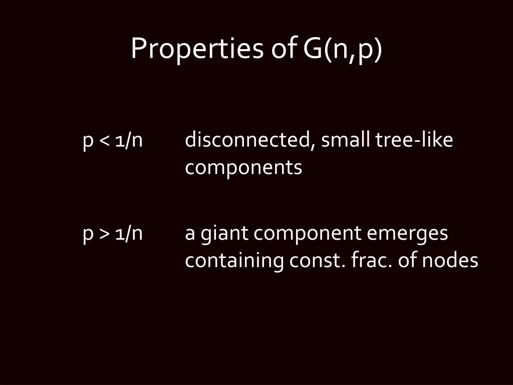 properties of g n p