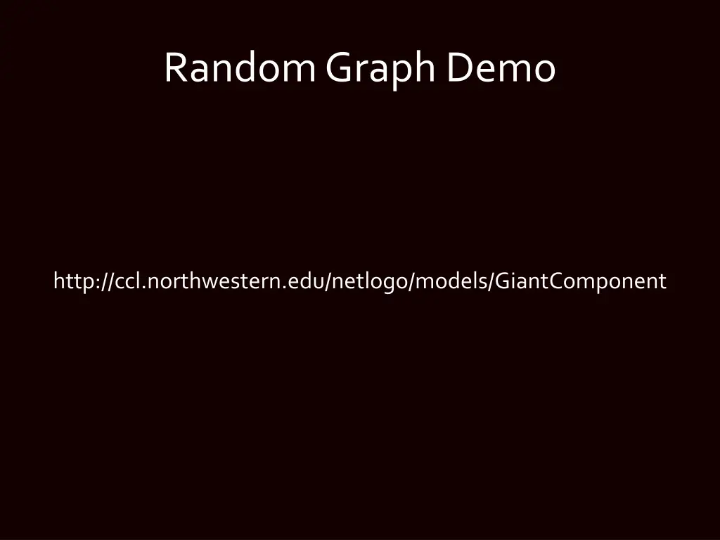 random graph demo