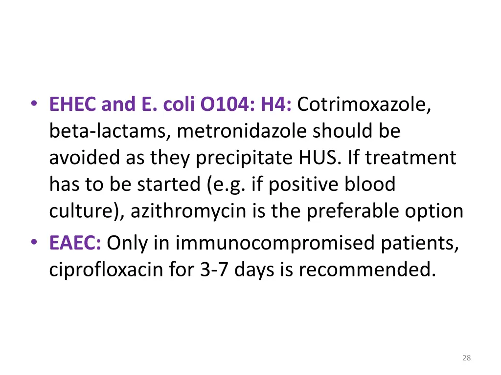 ehec and e coli o104 h4 cotrimoxazole beta