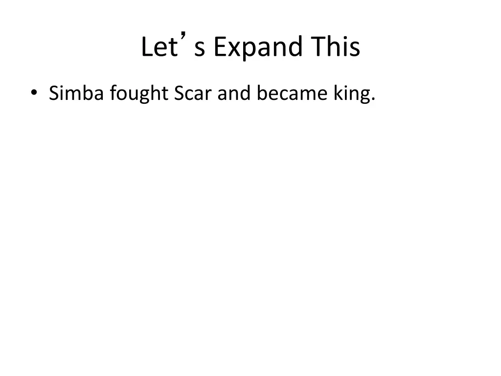let s expand this