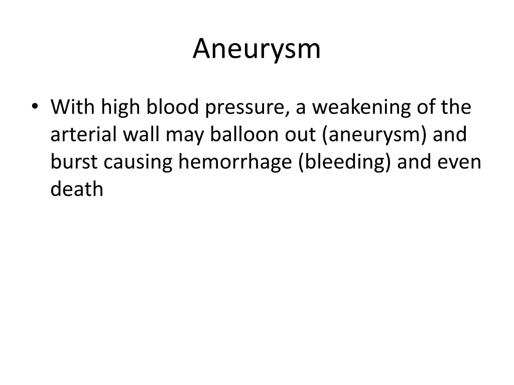 aneurysm