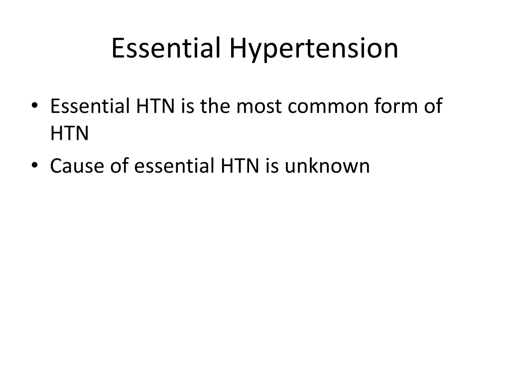 essential hypertension