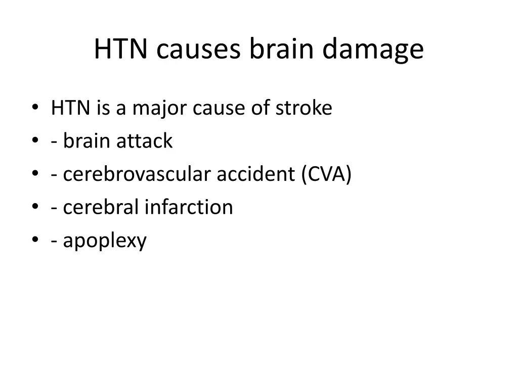 htn causes brain damage