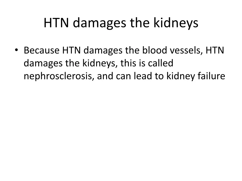 htn damages the kidneys