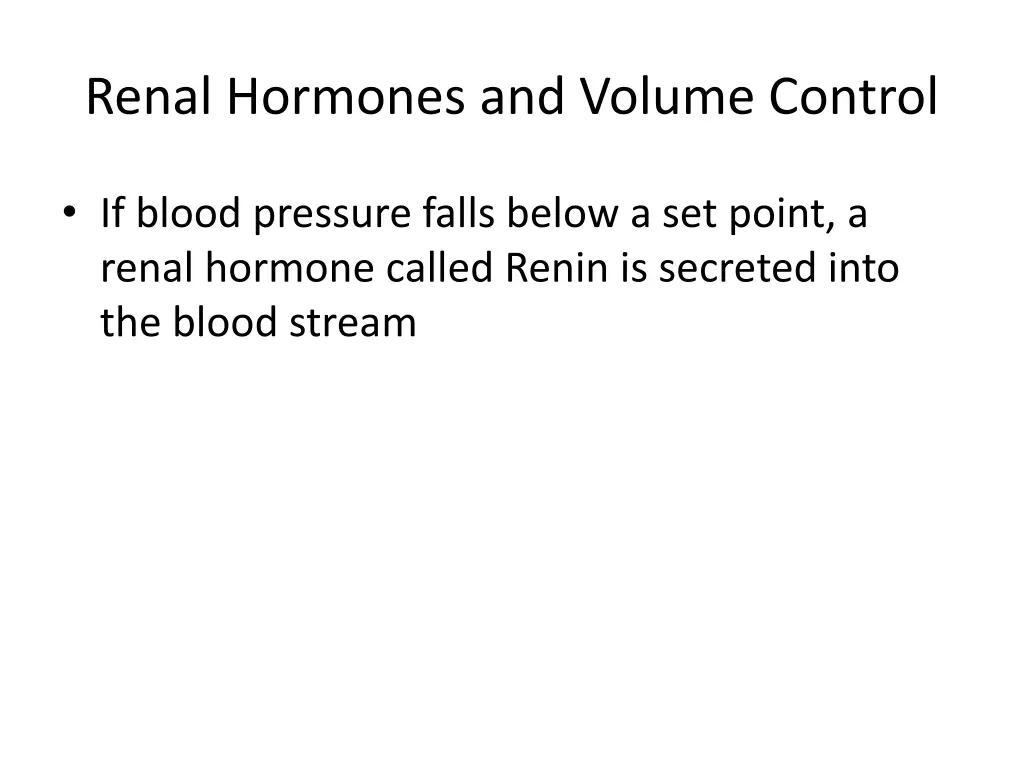 renal hormones and volume control 2