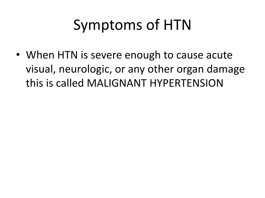 symptoms of htn 2
