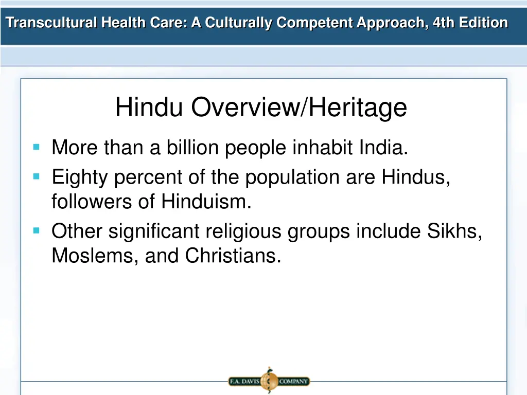 transcultural health care a culturally competent 1