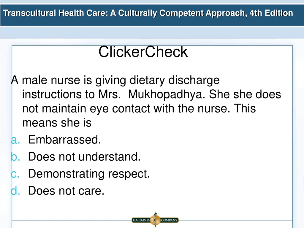 transcultural health care a culturally competent 17