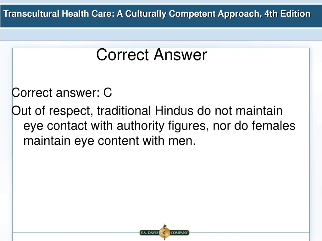 transcultural health care a culturally competent 18