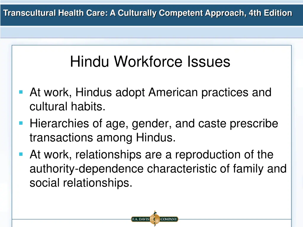 transcultural health care a culturally competent 19
