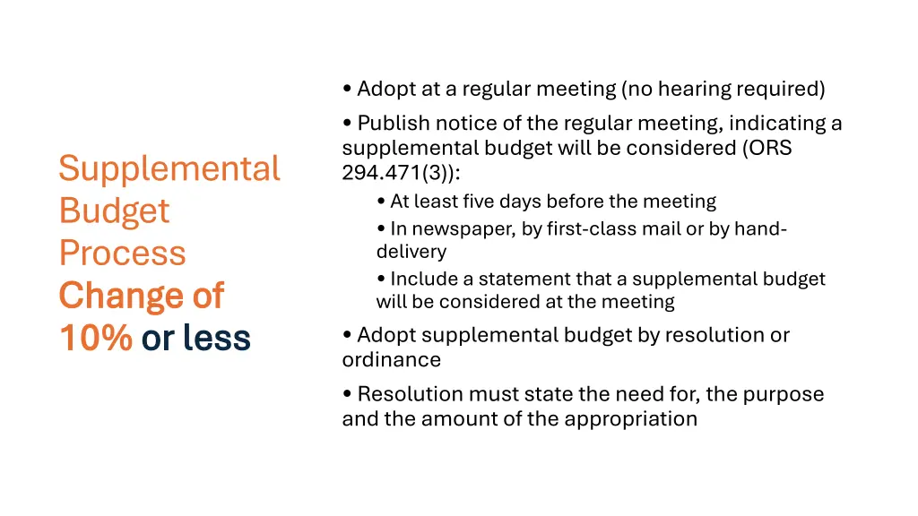 adopt at a regular meeting no hearing required