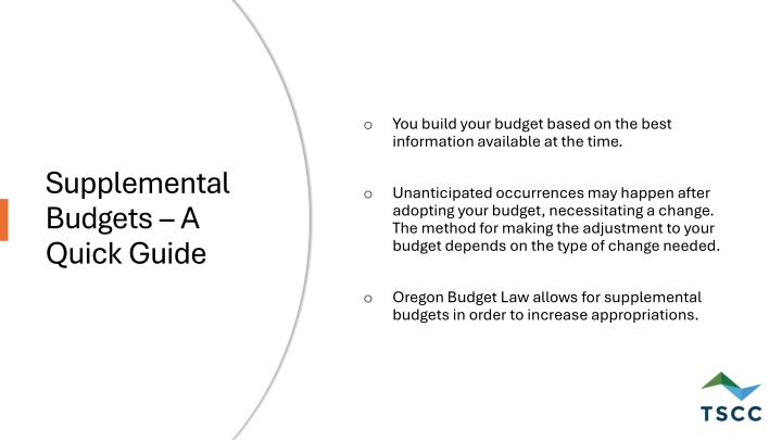you build your budget based on the best