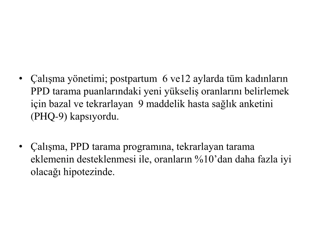 al ma y netimi postpartum 6 ve12 aylarda