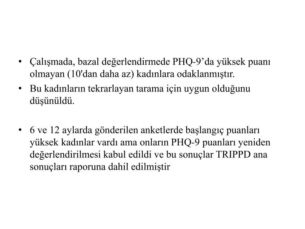 al mada bazal de erlendirmede phq 9 da y ksek