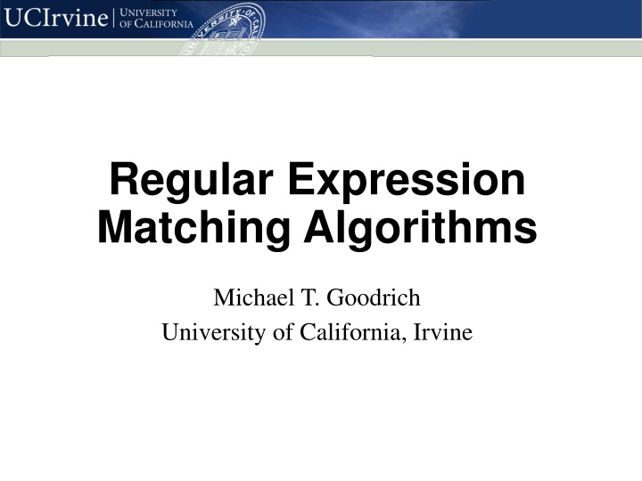 regular expression matching algorithms